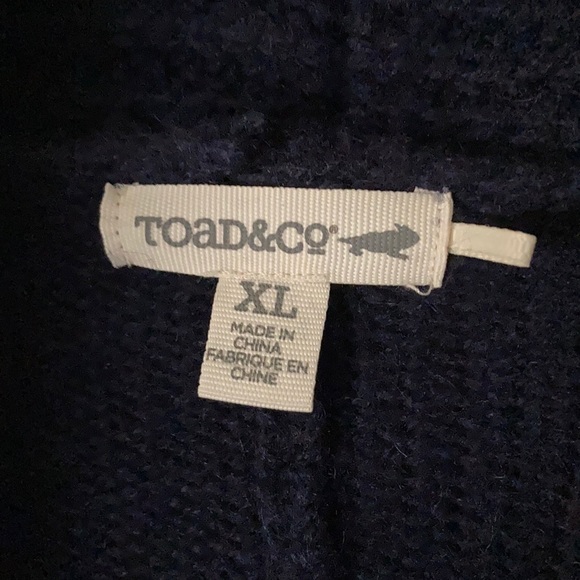 Toad and Company navy blue drape sweater - Picture 2 of 3